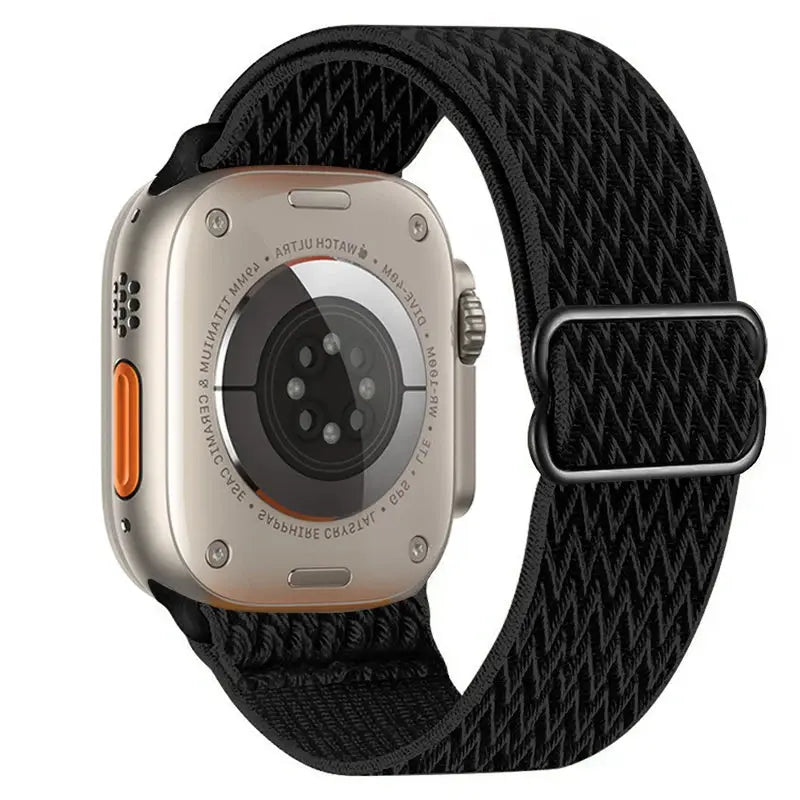 Elastic Nylon Band straps for Apple (38mm, 40mm to 45mm, 49mm)Series 3 to Series 10, Ultra 2, and SE STRAPS