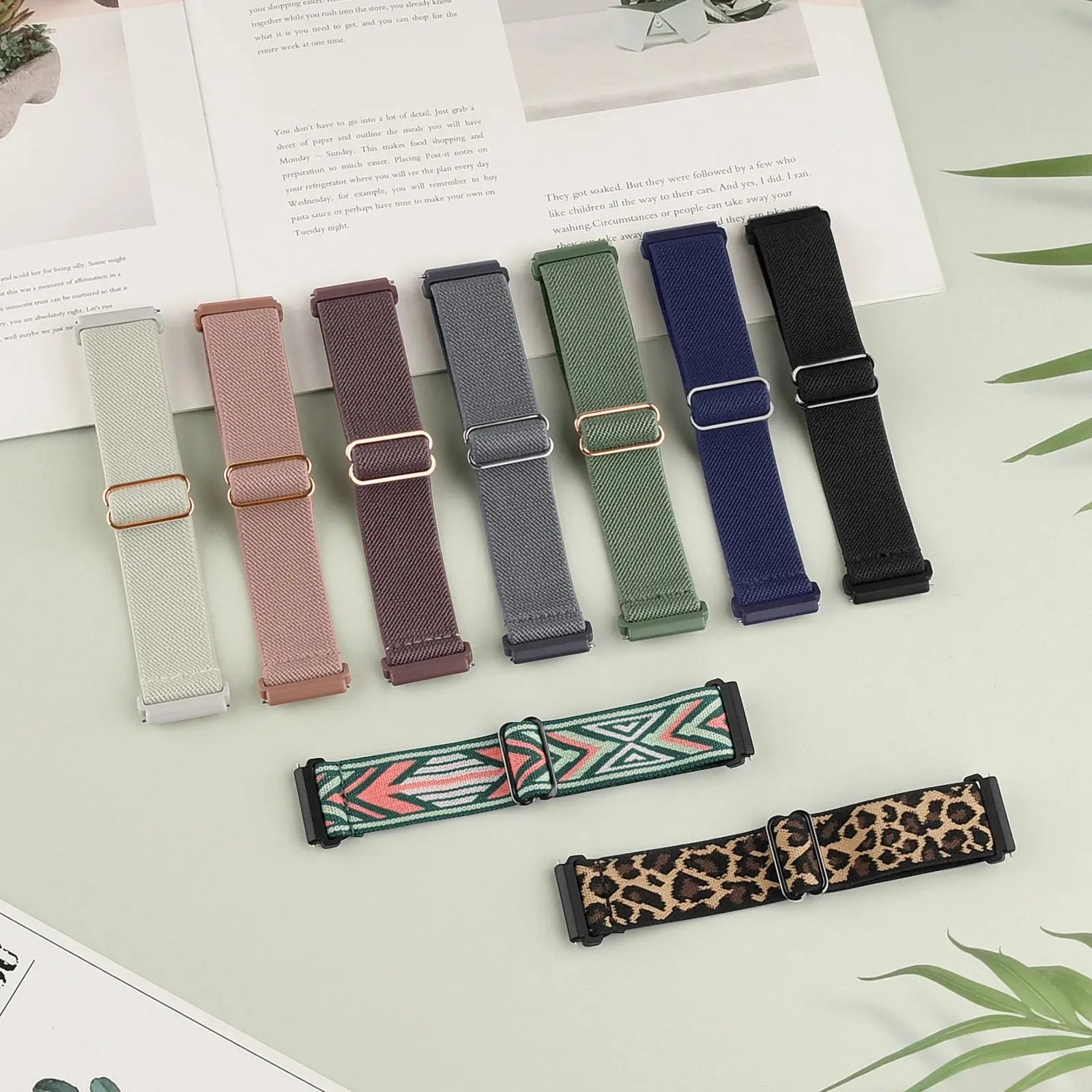 Elastic Nylon Watch Strap for Fitbit Versa/Sense Series - Adjustable Wristband - STRAPS