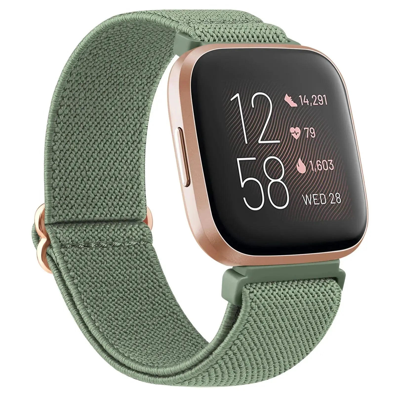 Elastic Nylon Watch Strap for Fitbit Versa/Sense Series - Adjustable Wristband - STRAPS