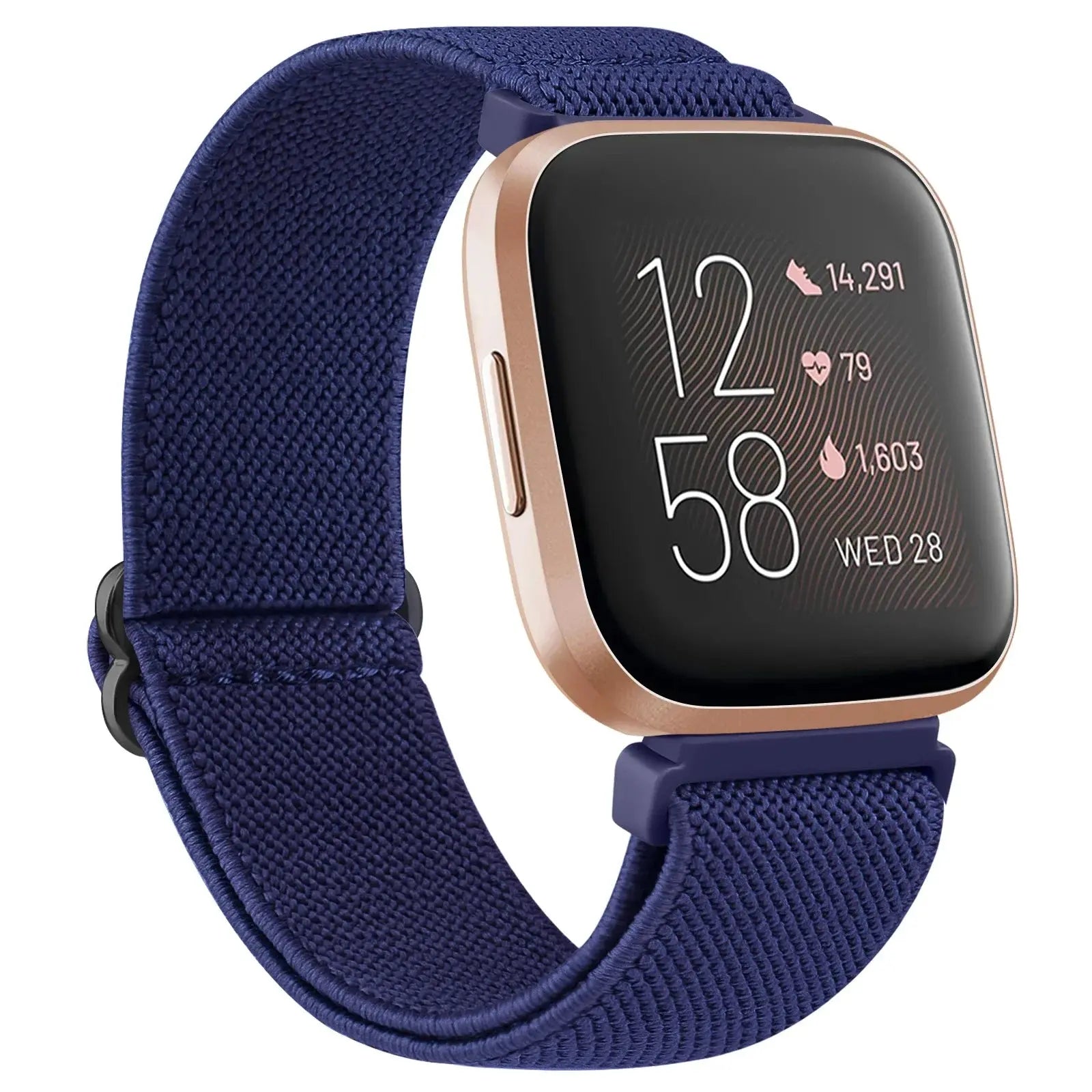 Elastic Nylon Watch Strap for Fitbit Versa/Sense Series - Adjustable Wristband - STRAPS