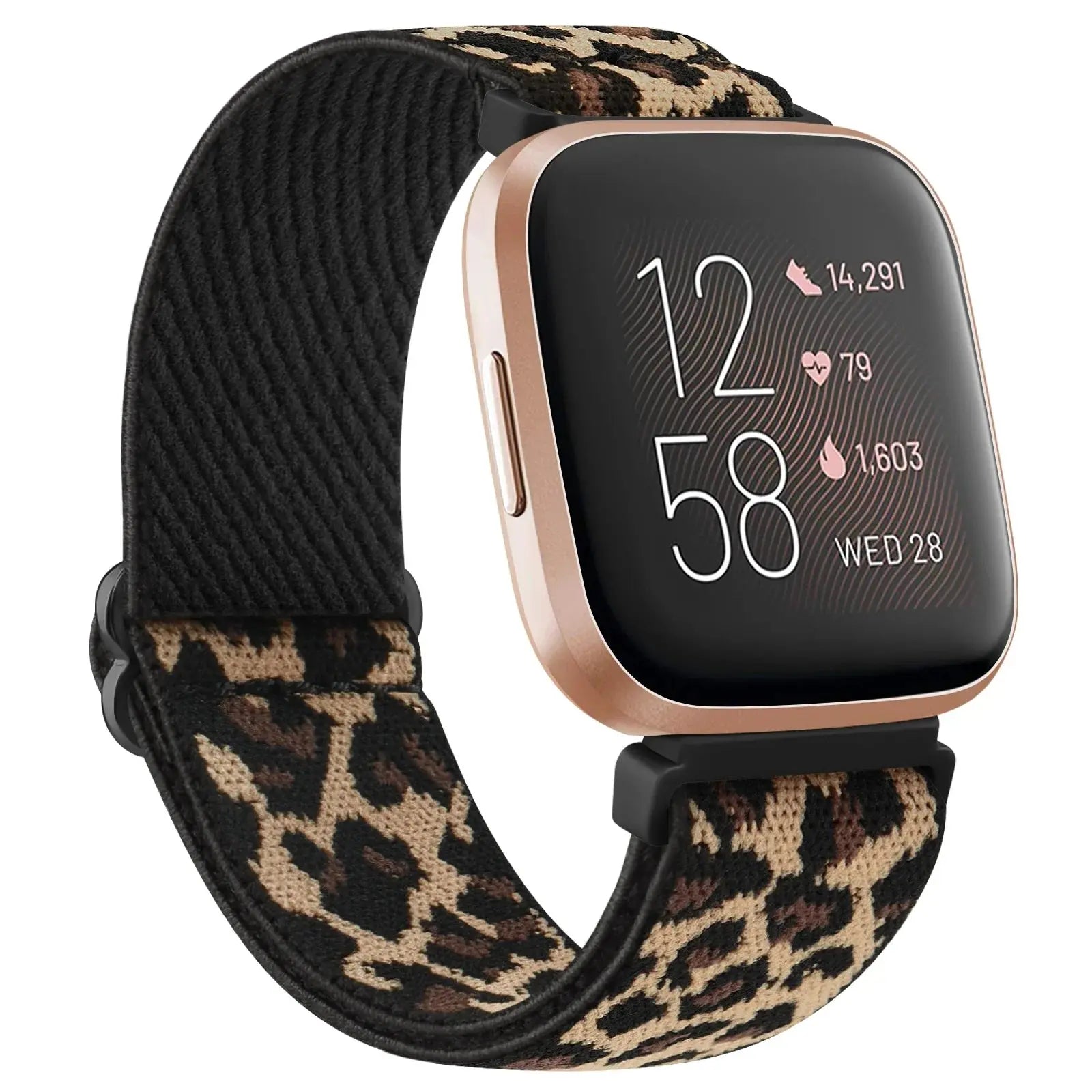 Elastic Nylon Watch Strap for Fitbit Versa/Sense Series - Adjustable Wristband - STRAPS