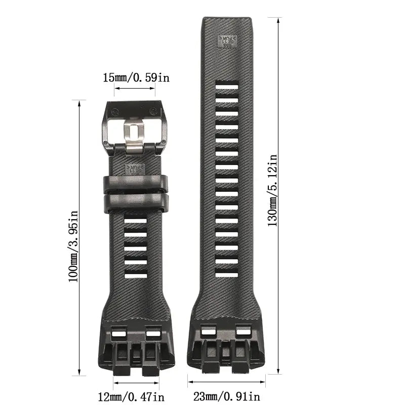 GBD100 Replacement Strap for Casio GBD-100 GBD-100-1/1A7/100SM-4/2A Sport Resin Band STRAPS