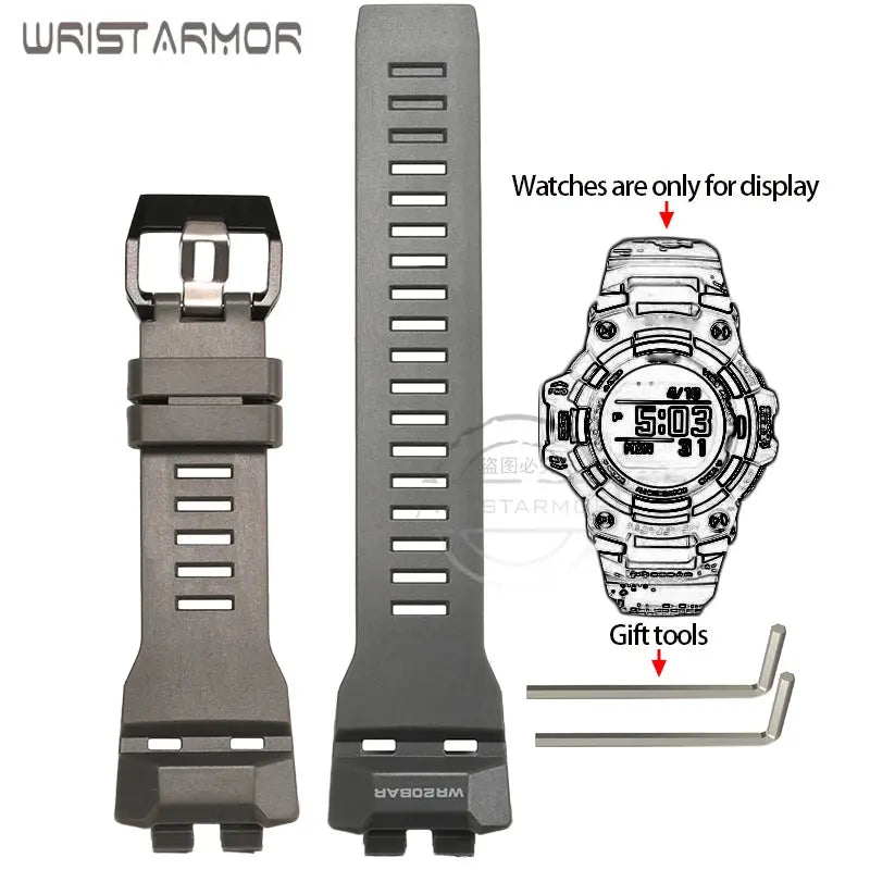 GBD100 Replacement Strap for Casio GBD-100 GBD-100-1/1A7/100SM-4/2A Sport Resin Band STRAPS