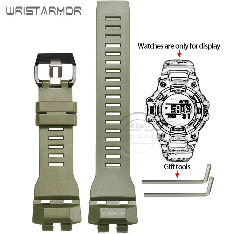 GBD100 Replacement Strap for Casio GBD-100 GBD-100-1/1A7/100SM-4/2A Sport Resin Band STRAPS