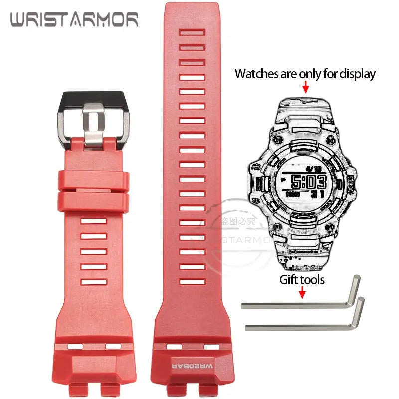 GBD100 Replacement Strap for Casio GBD-100 GBD-100-1/1A7/100SM-4/2A Sport Resin Band STRAPS