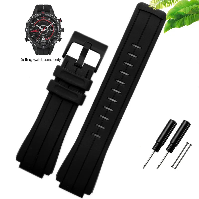 24mm Silicone Watch Band for Timex Tide T2N720 T2N721 - Waterproof Strap STRAPS