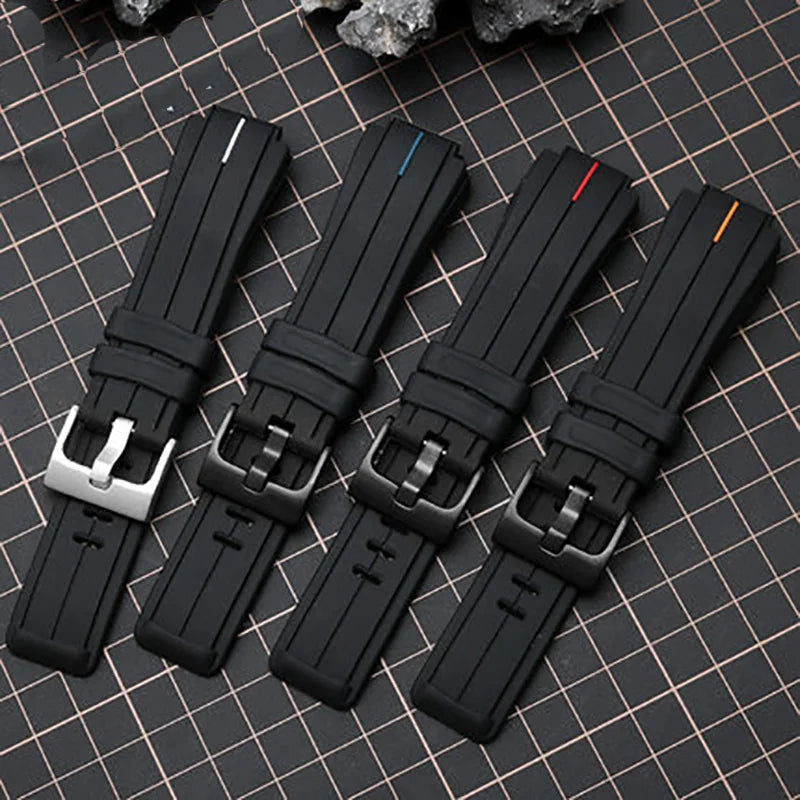 24mm Silicone Watch Band for Timex Tide T2N720 T2N721 - Waterproof Strap STRAPS