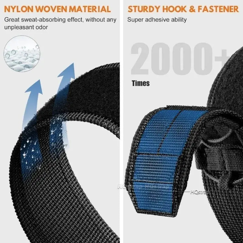 High-Quality 22mm Nylon Sport Strap for G-SHOCK - Durable Replacement Band 130mm-145mm, 145mm-175mm HQSTRAP