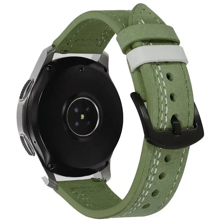 Leather Strap (20mm/22mm) for Samsung Galaxy, Huawei GT, Amazfit, Xiaomi: Classic and Elegant STRAPS