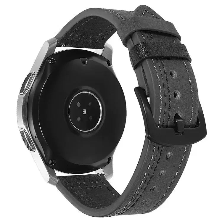 Leather Strap (20mm/22mm) for Samsung Galaxy, Huawei GT, Amazfit, Xiaomi: Classic and Elegant STRAPS