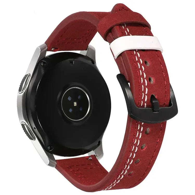 Leather Strap (20mm/22mm) for Samsung Galaxy, Huawei GT, Amazfit, Xiaomi: Classic and Elegant STRAPS