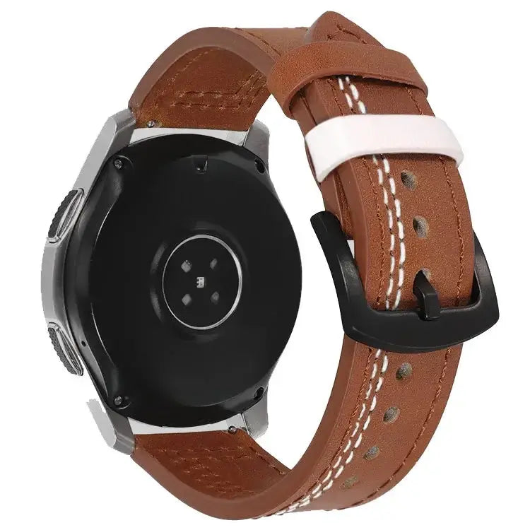 Leather Strap (20mm/22mm) for Samsung Galaxy, Huawei GT, Amazfit, Xiaomi: Classic and Elegant STRAPS
