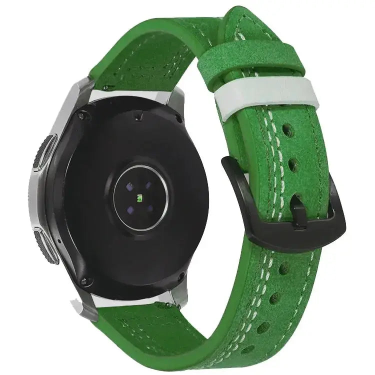 Leather Strap (20mm/22mm) for Samsung Galaxy, Huawei GT, Amazfit, Xiaomi: Classic and Elegant STRAPS