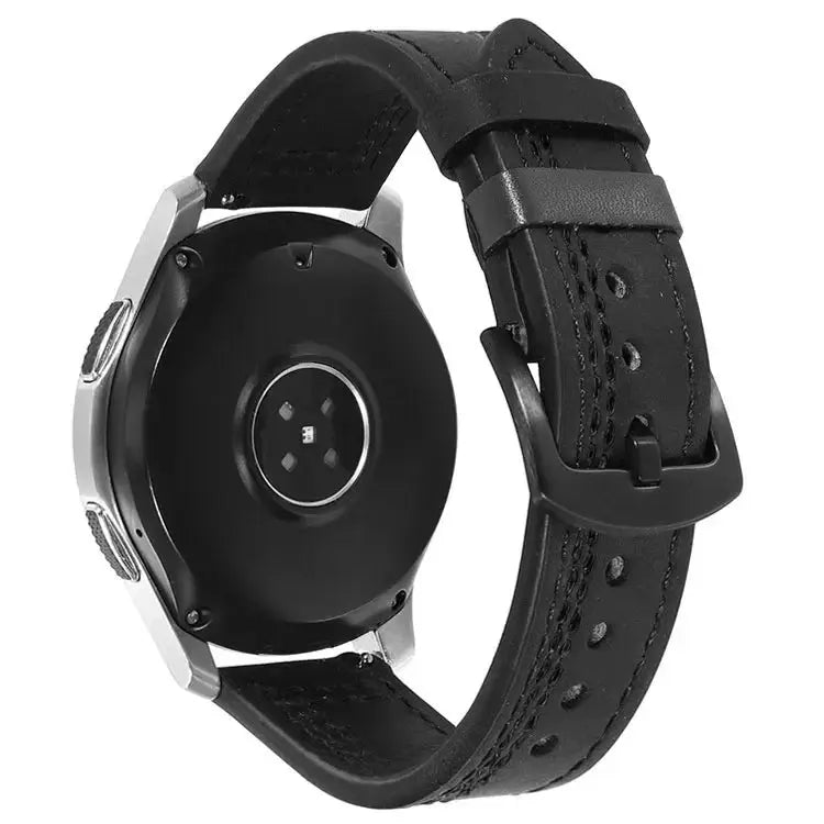 Leather Strap (20mm/22mm) for Samsung Galaxy, Huawei GT, Amazfit, Xiaomi: Classic and Elegant STRAPS