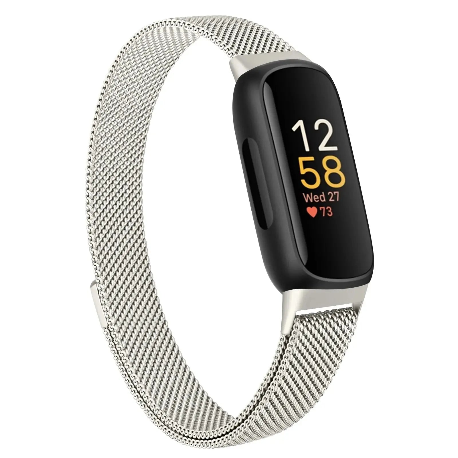 Metal Magnetic Loop Strap for Fitbit Inspire 3 - Stainless Steel Milanese Band - STRAPS