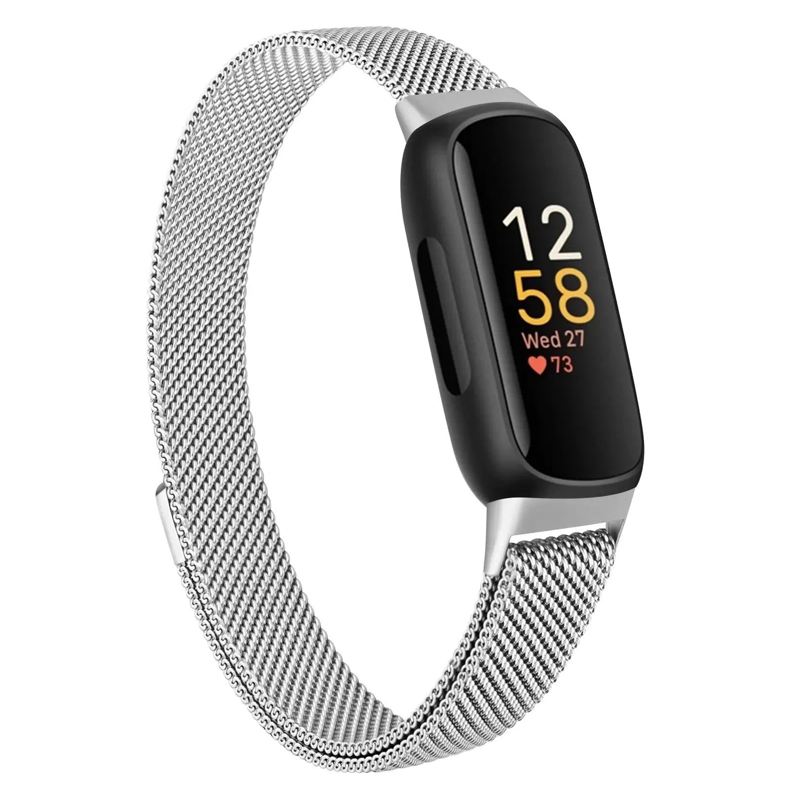 Metal Magnetic Loop Strap for Fitbit Inspire 3 - Stainless Steel Milanese Band - STRAPS