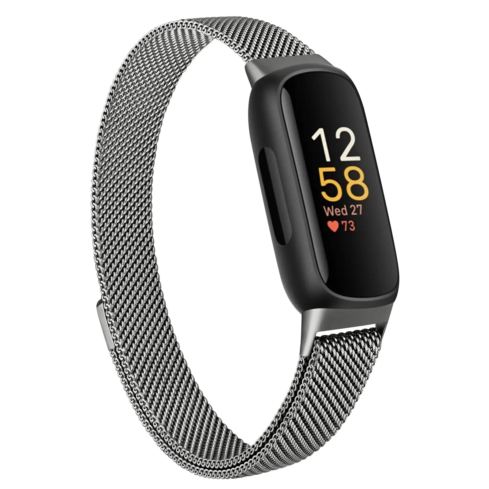 Metal Magnetic Loop Strap for Fitbit Inspire 3 - Stainless Steel Milanese Band - STRAPS
