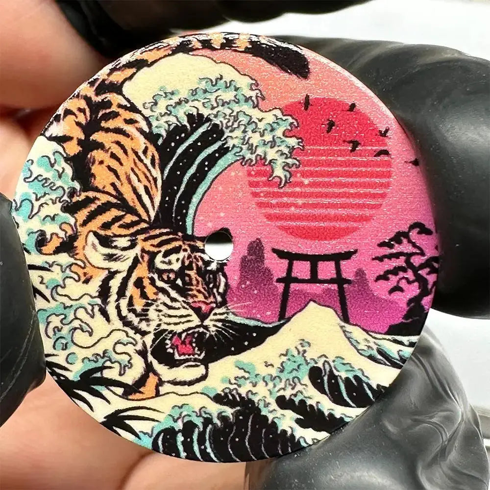 NH35 Modified Dial - 28.5mm Kanagawa Oil Painting - Full Luminous - STRAPS