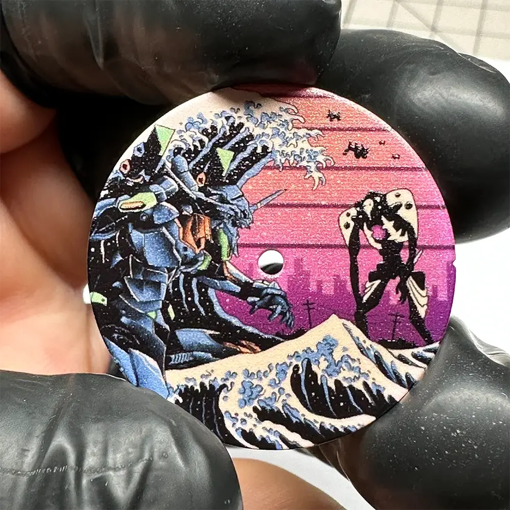 NH35 Modified Dial - 28.5mm Kanagawa Oil Painting - Full Luminous - STRAPS