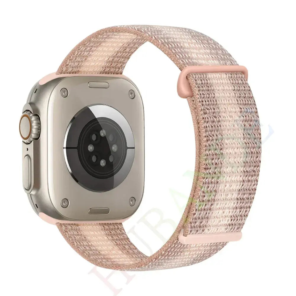 Nylon Loop Strap for Apple, Watch Sport Band Bracelet for Series Ultra 8/7/6, SE, 5, 4, 38mm to 49mm STRAPS