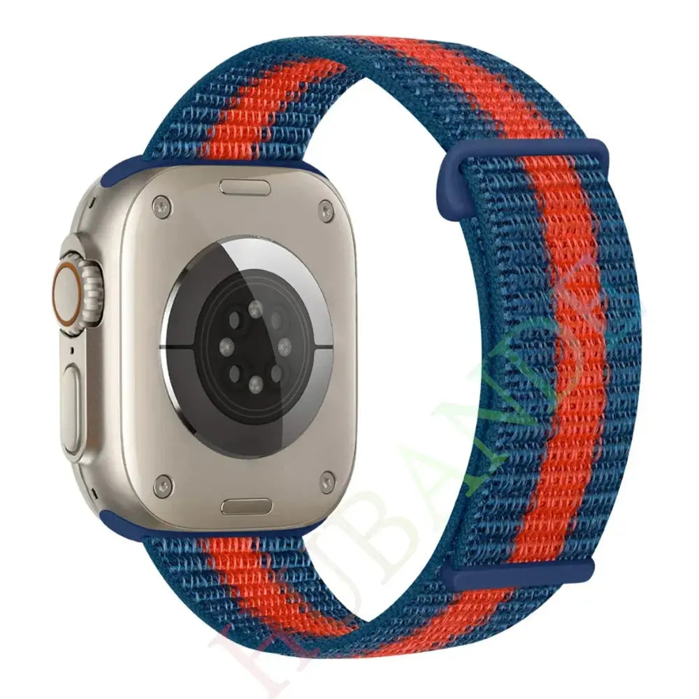 Nylon Loop Strap for Apple, Watch Sport Band Bracelet for Series Ultra 8/7/6, SE, 5, 4, 38mm to 49mm STRAPS