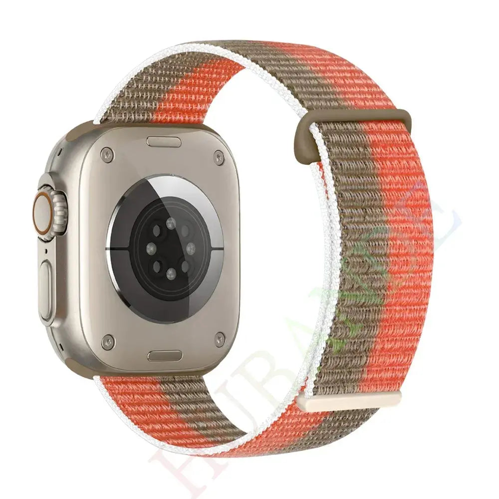 Nylon Loop Strap for Apple, Watch Sport Band Bracelet for Series Ultra 8/7/6, SE, 5, 4, 38mm to 49mm STRAPS