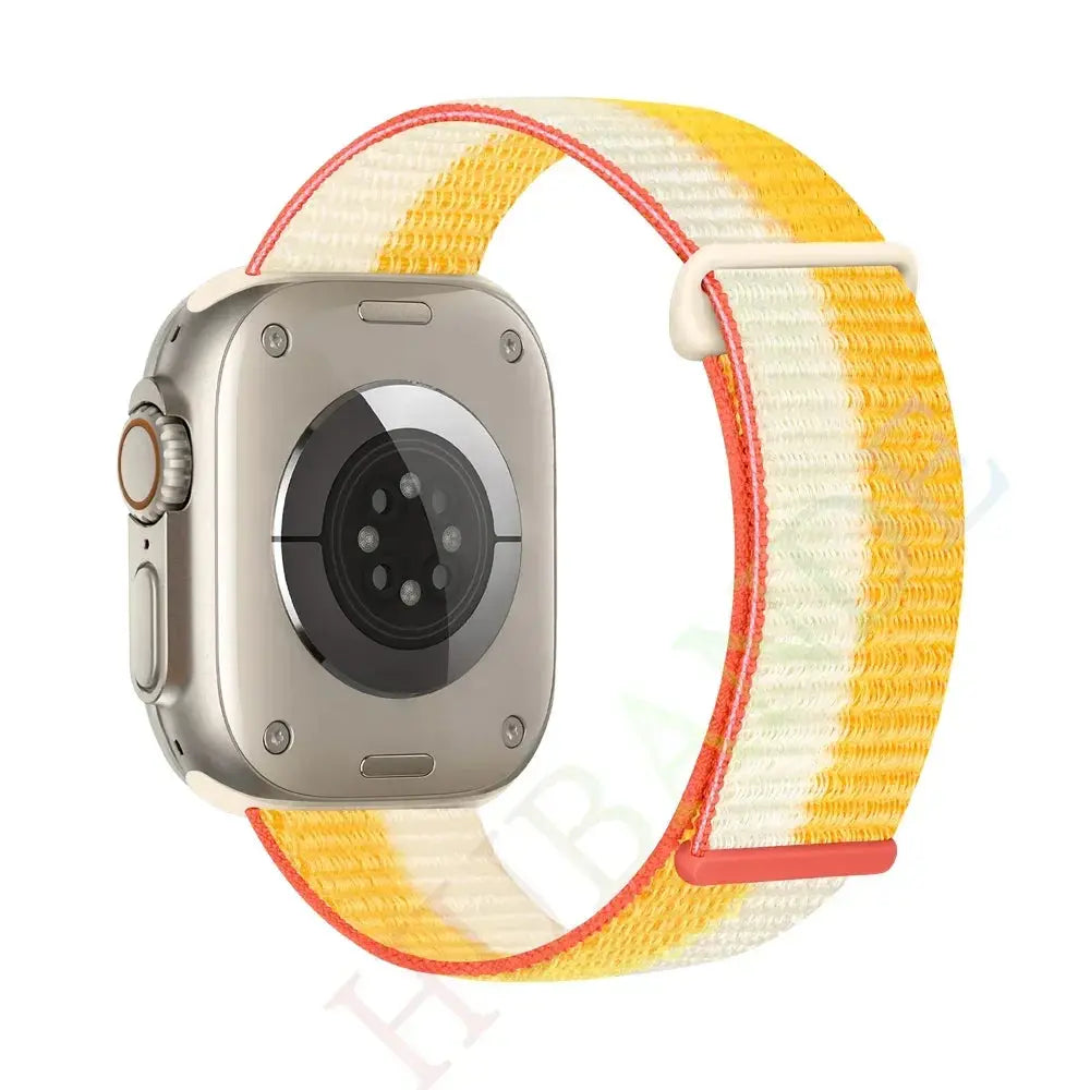 Nylon Loop Strap for Apple, Watch Sport Band Bracelet for Series Ultra 8/7/6, SE, 5, 4, 38mm to 49mm STRAPS