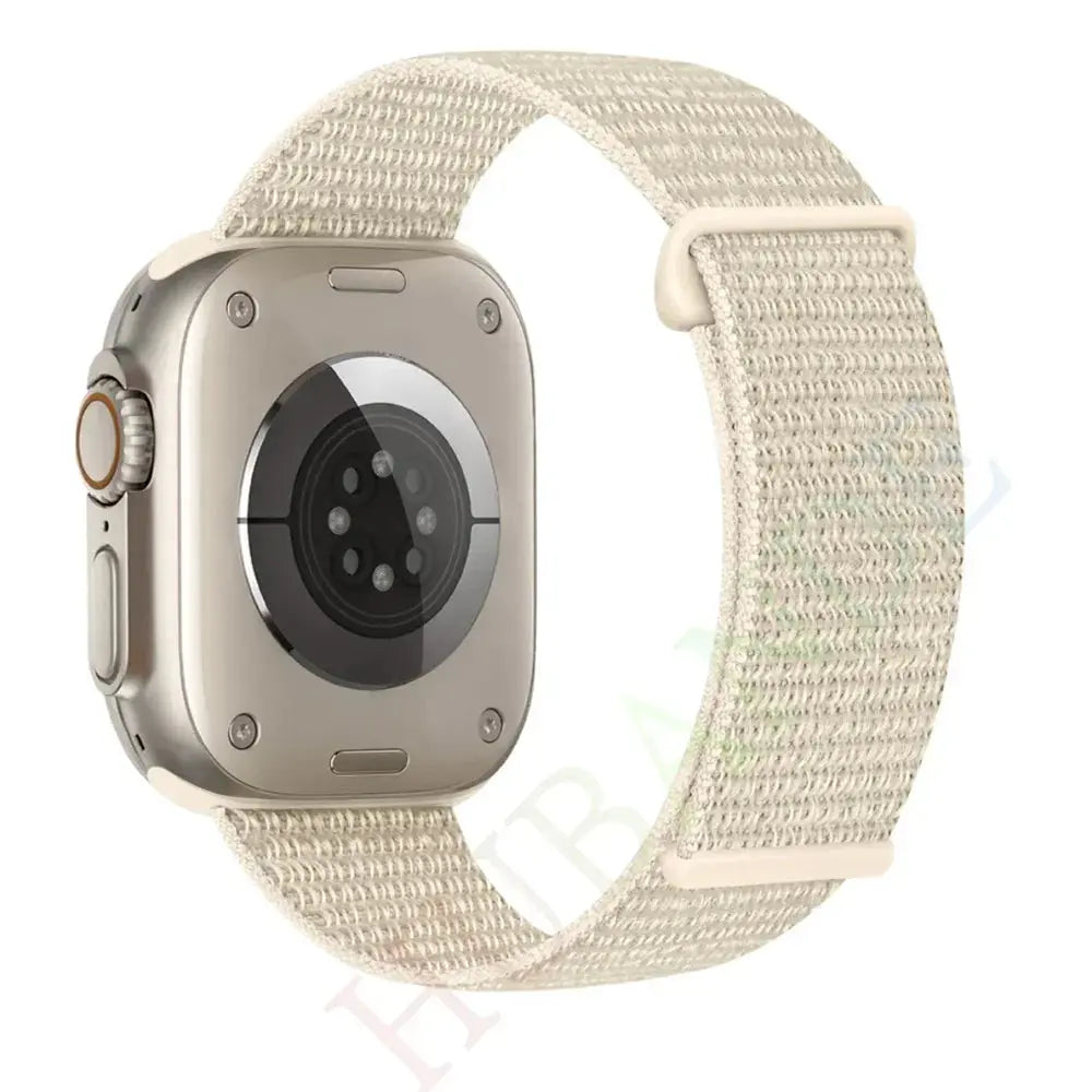 Nylon Loop Strap for Apple, Watch Sport Band Bracelet for Series Ultra 8/7/6, SE, 5, 4, 38mm to 49mm STRAPS