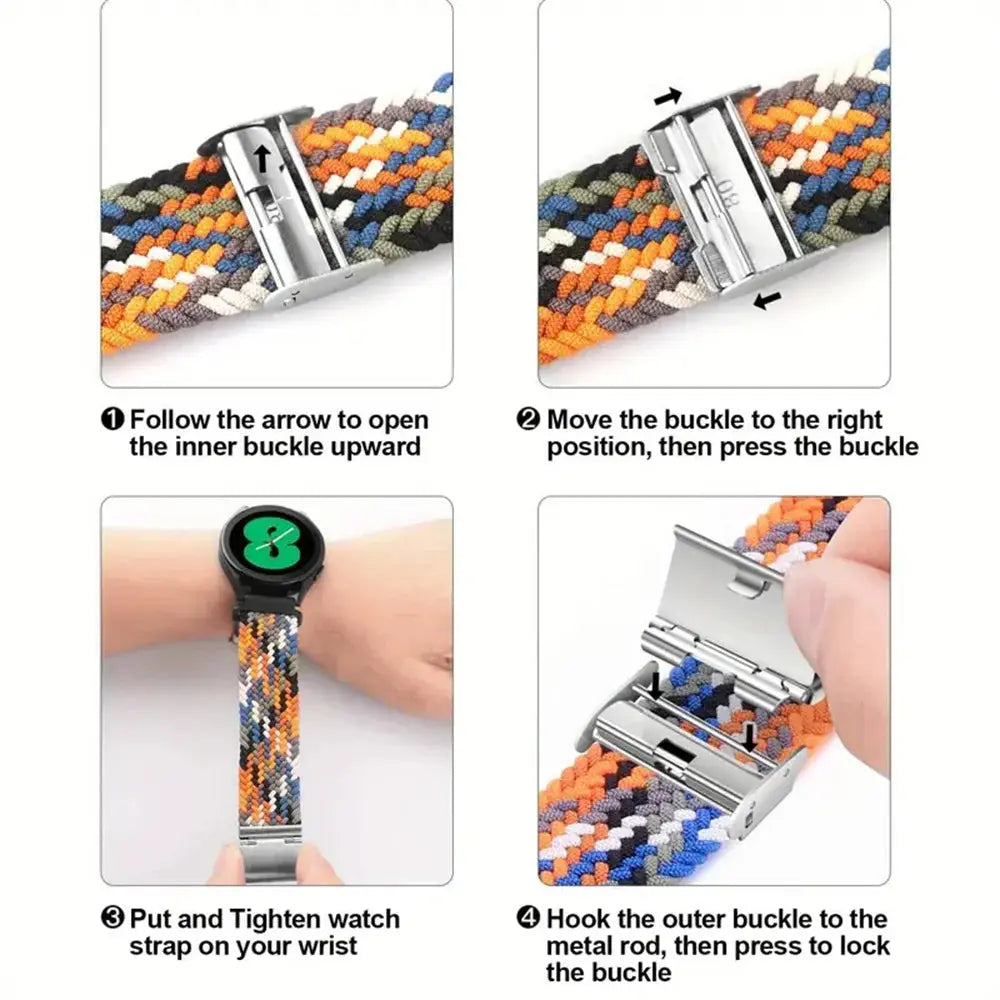 Nylon Strap (20mm/22mm) for Samsung Galaxy, Huawei GT, Garmin, Amazfit, Xiaomi: Stylish and Durable STRAPS