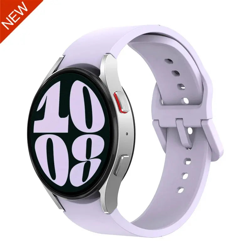 Original Arc Silicone Strap for Samsung Galaxy Watch 7 6 5 4 Pro Classic 40mm–47mm 20mm Band - STRAPS