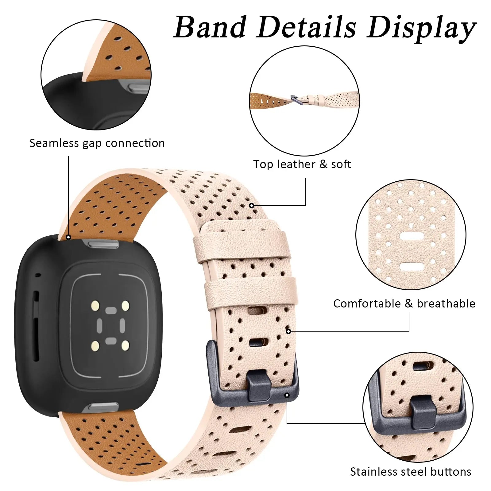 Premium Replacement Strap for Fitbit Versa 3/4, Sense & Sense 2 – Stylish & Comfortable - STRAPS