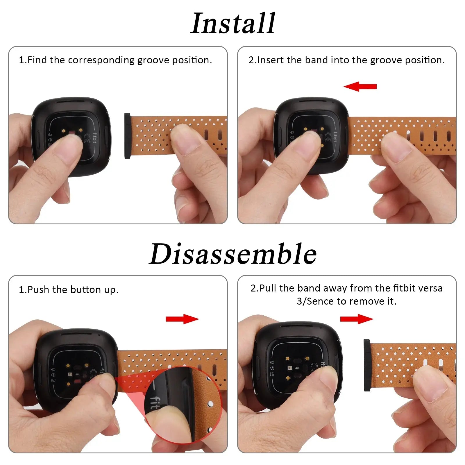 Premium Replacement Strap for Fitbit Versa 3/4, Sense & Sense 2 – Stylish & Comfortable - STRAPS