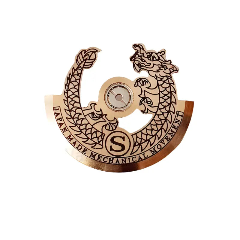 Rose Gold NH35/NH36 Rotor - Automatic Watch Movement Replacement - STRAPS