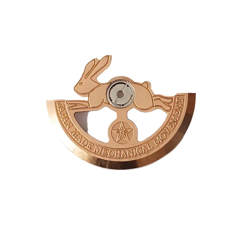 Rose Gold NH35/NH36 Rotor - Automatic Watch Movement Replacement - STRAPS