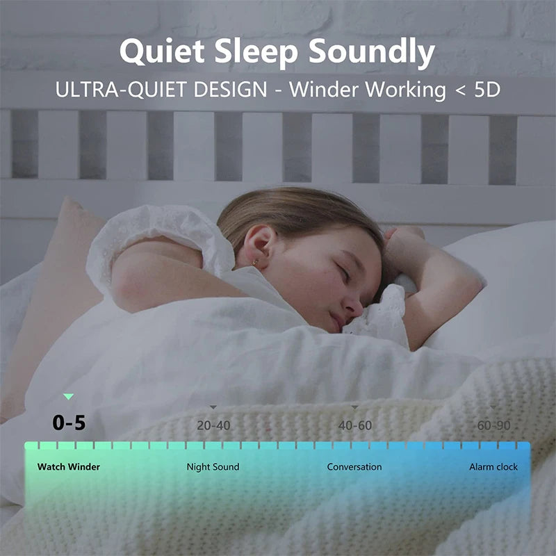 Double Watch Winder - PU Leather Case with Quiet Japanese Motor STRAPS