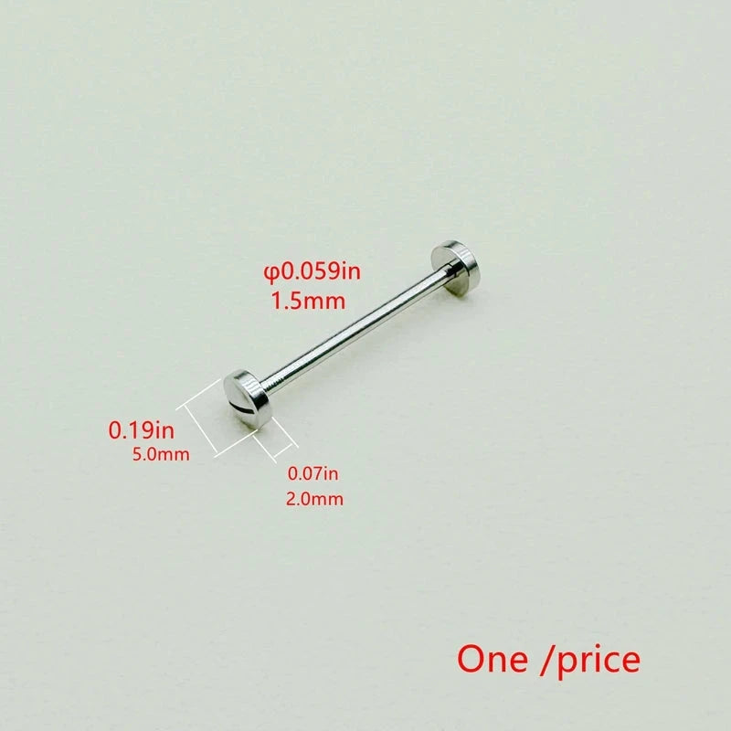 1.5mm Stainless Steel Watch Strap Screw Rod Pin – Rotating Fixed Ear Bolt STRAPS