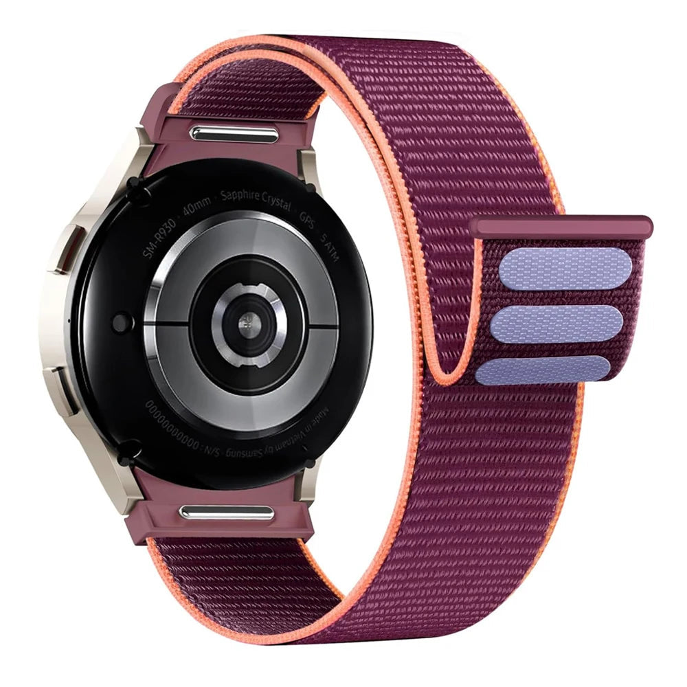 No-Gap Nylon Sport Loop Band for Samsung Galaxy Watch 7 / 6 / 5 / 4 / Classic / Pro STRAPS