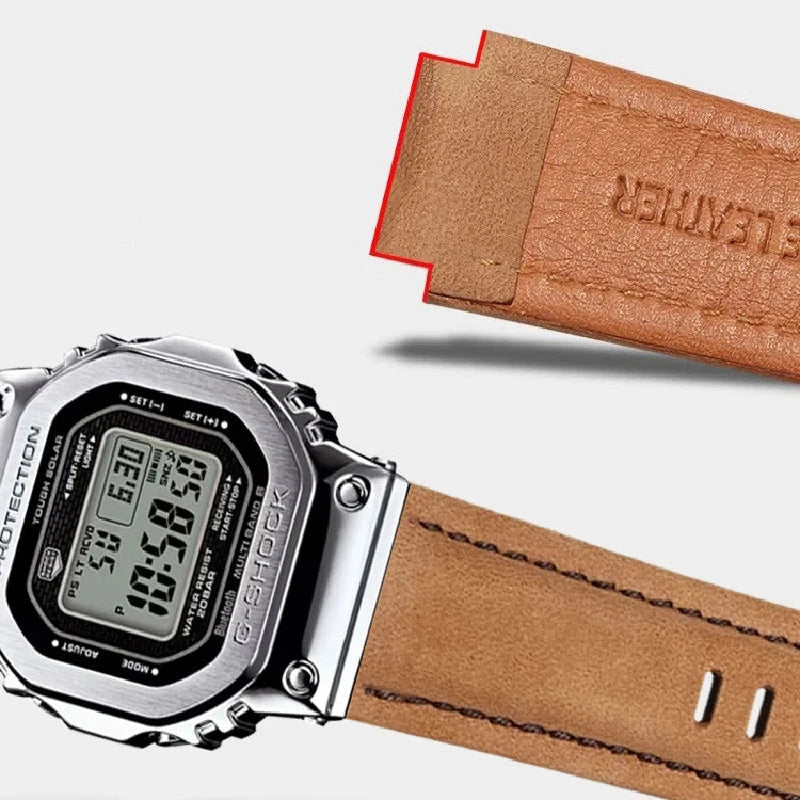 Vintage Cowhide Leather Strap for Casio G-Shock DW-5600 / GA-2100 STRAPS