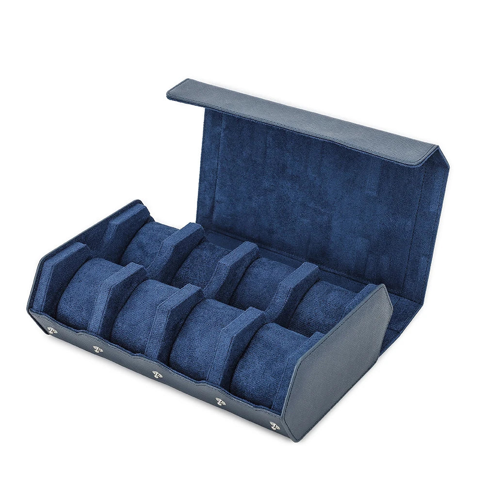 Exquisite Green Genuine Leather Hexagon Watch Roll STRAPS