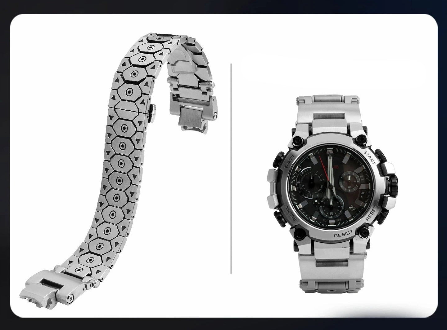 Modified Quick Release Stainless Steel Strap for Casio G-SHOCK MTG-B3000 STRAPS