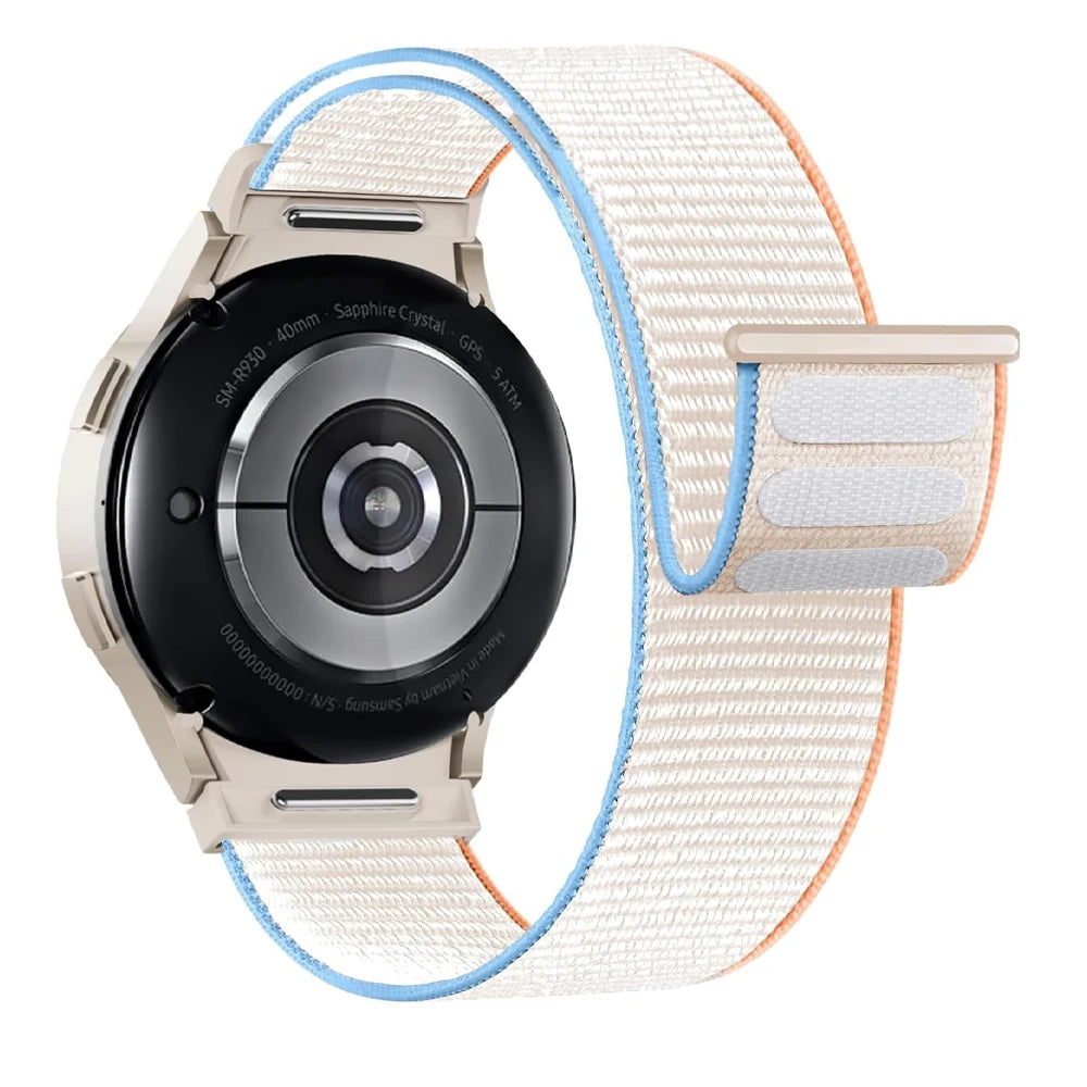 No-Gap Nylon Sport Loop Band for Samsung Galaxy Watch 7 / 6 / 5 / 4 / Classic / Pro STRAPS