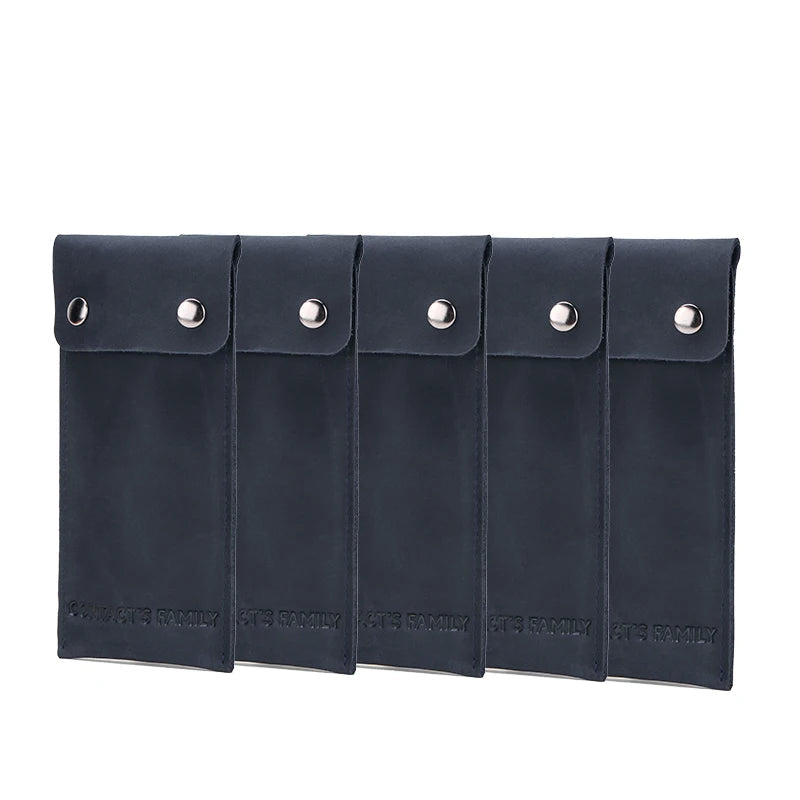 Genuine Leather Watch Pouch - Single Slot Travel Case STRAPS