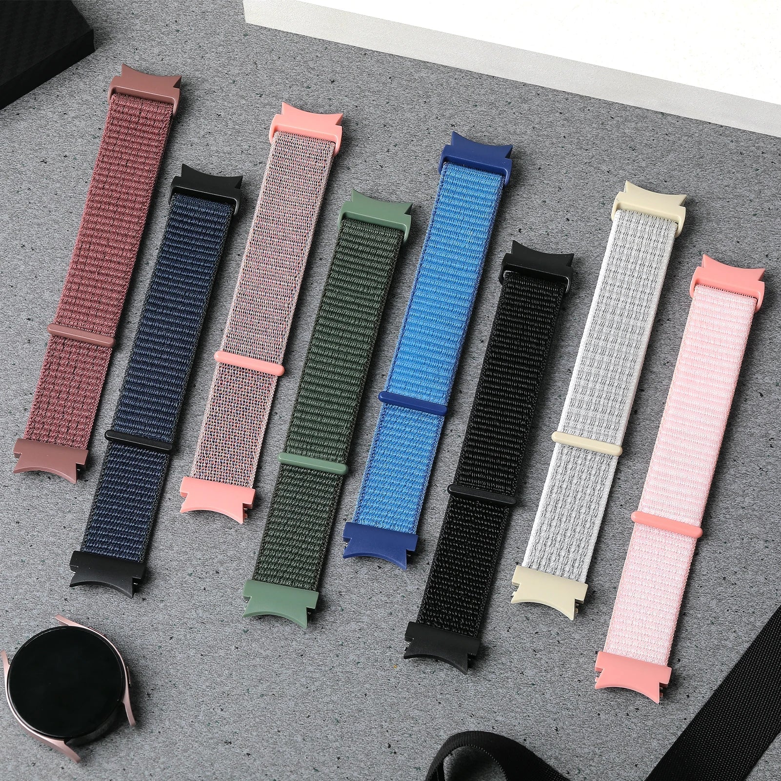 No-Gap Nylon Sport Loop Band for Samsung Galaxy Watch 7 / 6 / 5 / 4 / Classic / Pro STRAPS