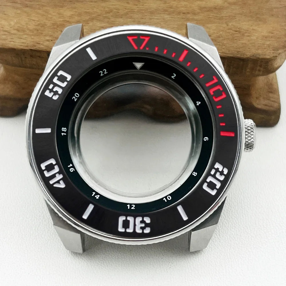 Samurai Watch Case for NH34, NH35, NH36, 7S26 | 44mm Stainless Steel with Sapphire Crystal & 22mm Lug STRAPS