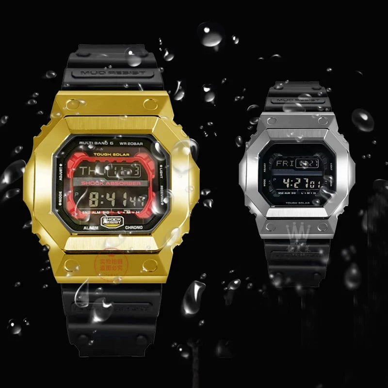 Modified Stainless Steel Case for Casio G-SHOCK GX-56BB / GXW-56 STRAPS