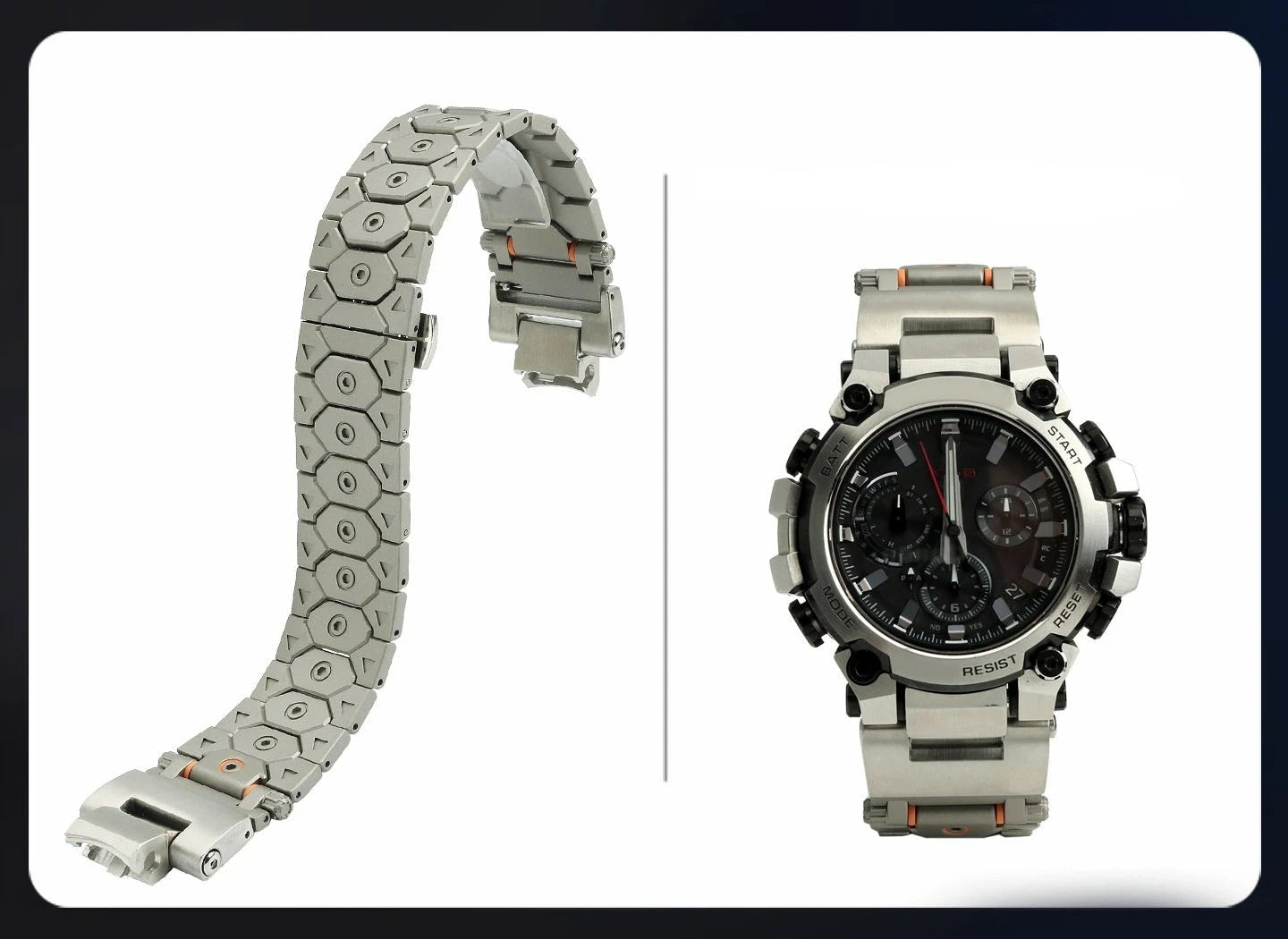 Modified Quick Release Stainless Steel Strap for Casio G-SHOCK MTG-B3000 STRAPS