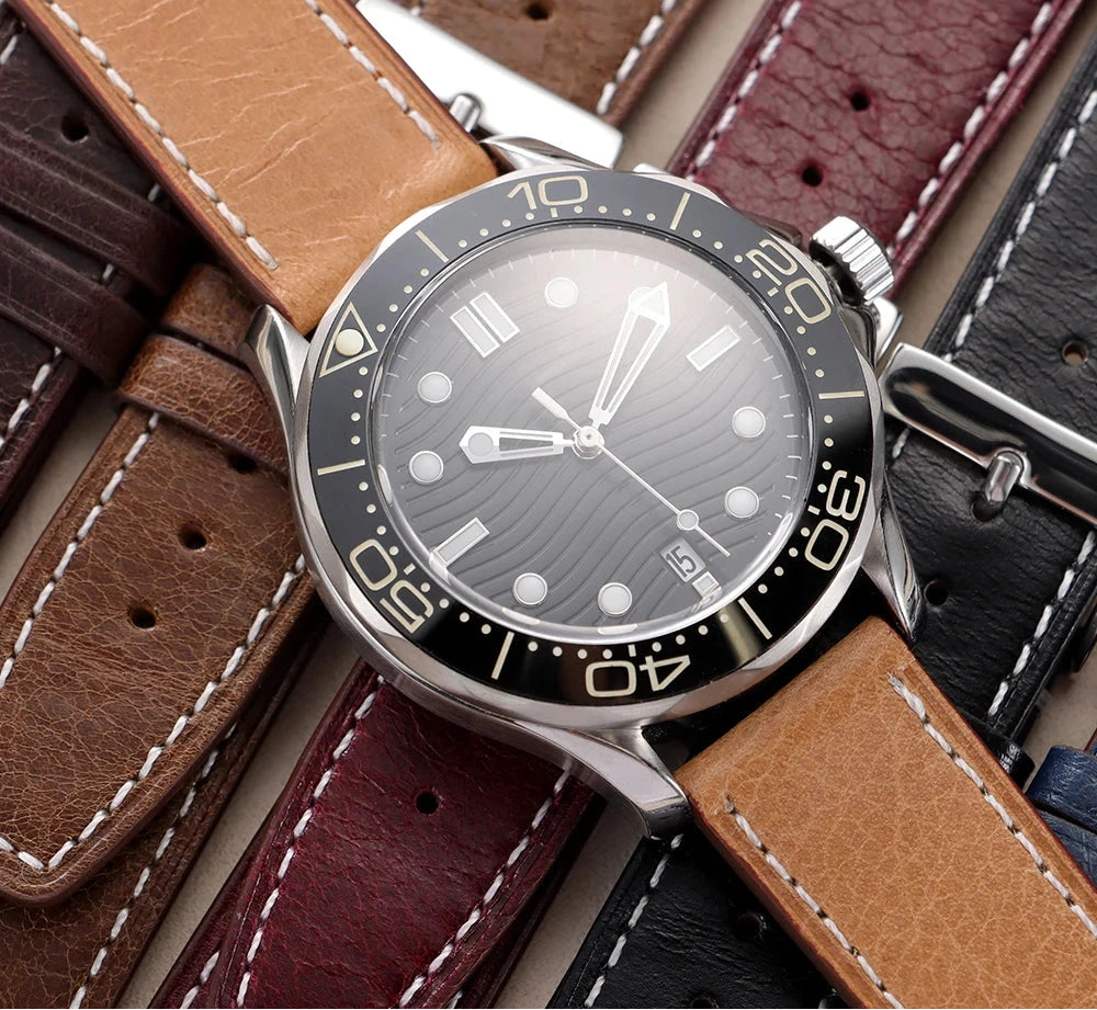 Calfskin Genuine Leather Watchbands 20mm / 22mm Quick Release STRAPS