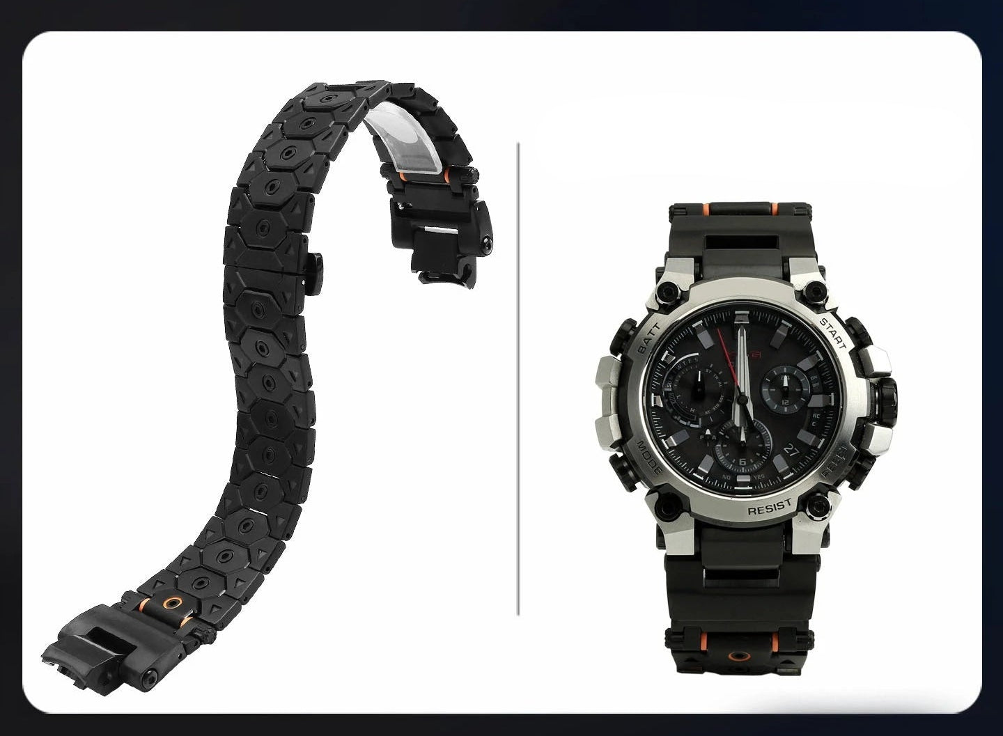 Modified Quick Release Stainless Steel Strap for Casio G-SHOCK MTG-B3000 STRAPS