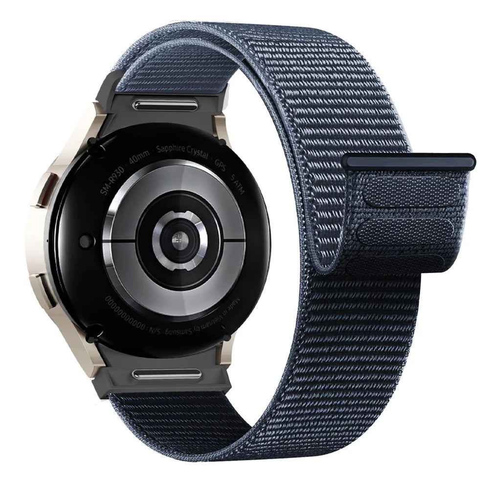 No-Gap Nylon Sport Loop Band for Samsung Galaxy Watch 7 / 6 / 5 / 4 / Classic / Pro STRAPS