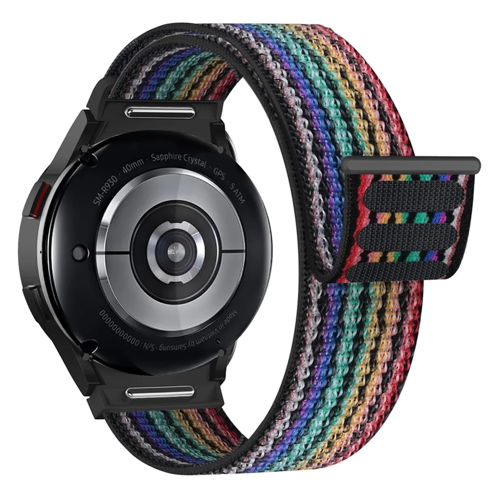 No-Gap Nylon Sport Loop Band for Samsung Galaxy Watch 7 / 6 / 5 / 4 / Classic / Pro STRAPS